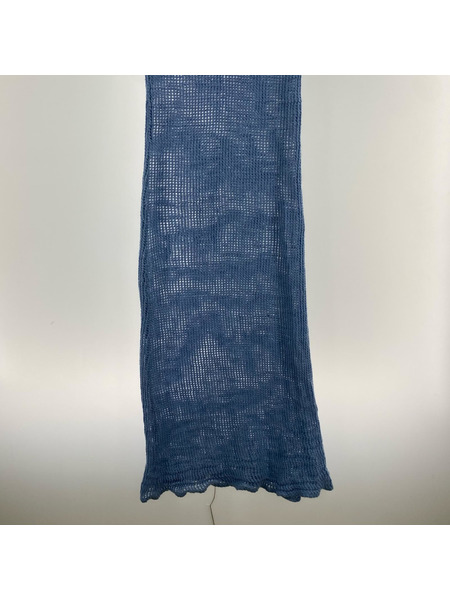 AURALEE ノースリーブワンピース MOHAIR WOOL MESH KNIT OP 0 サックスブルー