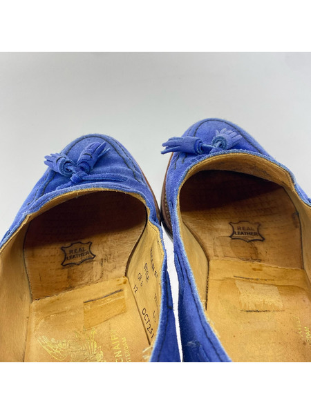 MARK MCNAIRY シューズ タッセルローファー 青 (25.0)
