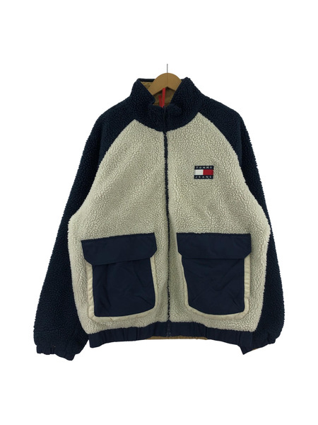 . ブルゾン・ジャンパー TOMMY JEANS リバーシブル ボアブルゾン