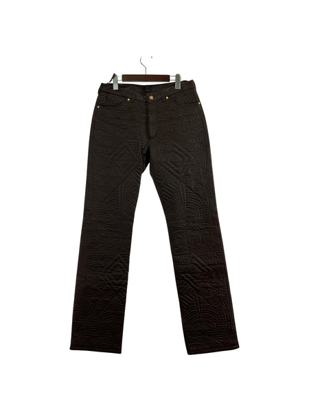 GIANNI VERSACE パンツ vintage GIANNI VERSACE quitng leather[値下]