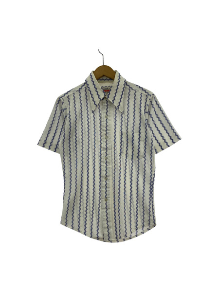 OLD・VINTAGE 半袖シャツ 70s サンダーストライプ