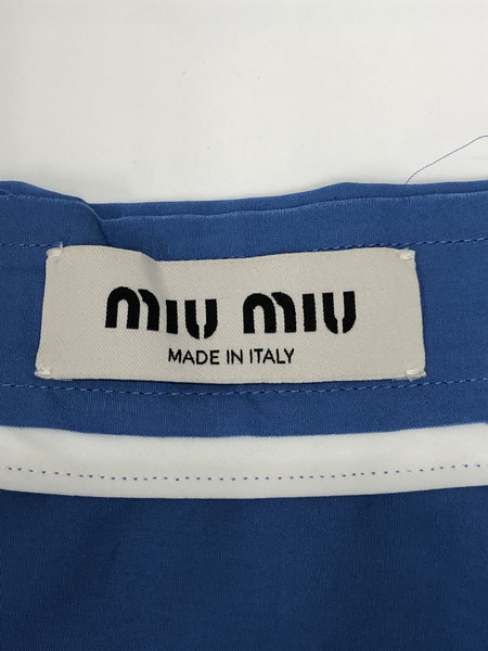  L/S シャツ/BLE/size:36  Miu Miu/ミュウミュウ