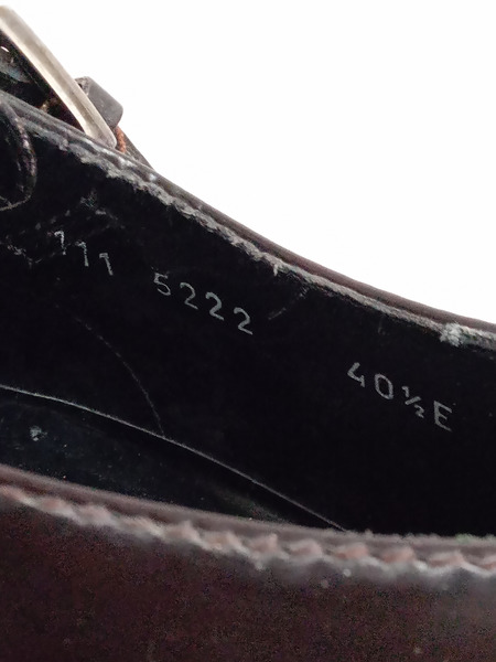 GUCCI/ダブルモンクストラップ/レザーシューズ/25.5ｃｍ