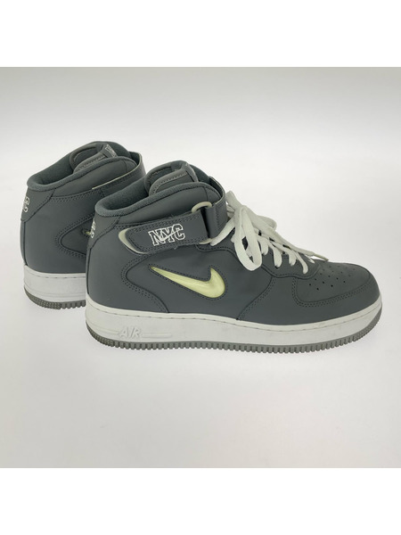 NIKE スニーカー air force 1 mid qs グレー 27cm