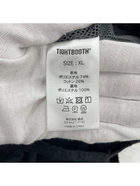 TIGHTBOOTH パンツ シアサッカーベルテッドワイドパンツ BLK (XL)