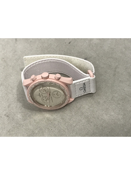 オメガ×スウォッチ/ミッショントゥヴィーナス/S033P100 メンズQZ