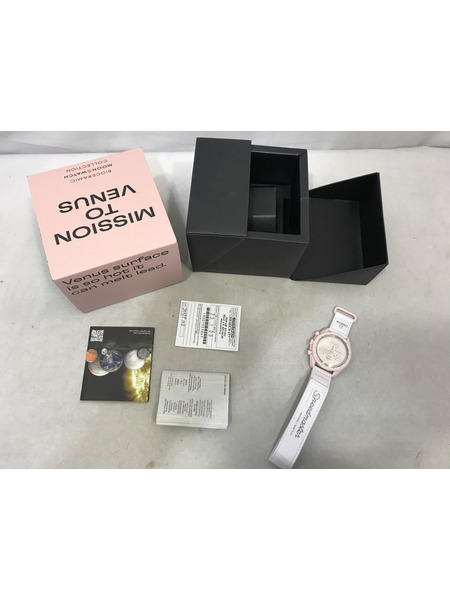 オメガ×スウォッチ/ミッショントゥヴィーナス/S033P100 メンズQZ