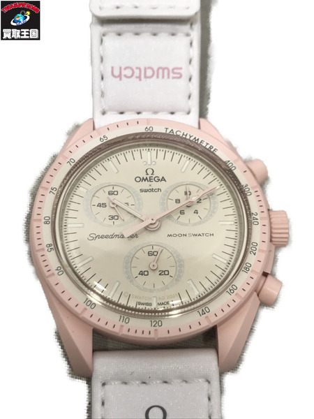 オメガ×スウォッチ/ミッショントゥヴィーナス/S033P100 メンズQZ