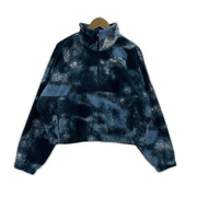 NIKE ジャケット Oversized 1/2 Zip Fleece Printed Top 紺