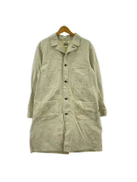 RRL ジャケット ダメージ加工ワークコート 白 (S)