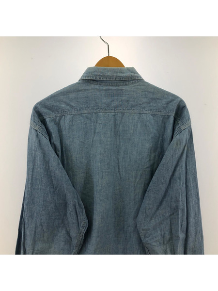 BIG MAC 長袖シャツ 80s USA製 シャンブレーシャツ (L)