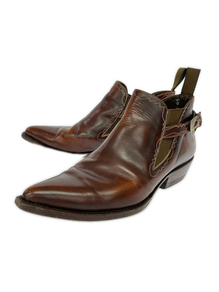 ブーツ Sonora low boots ウエスタン 茶(41)