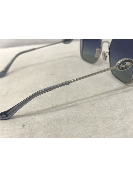 小物 COACH サングラス シルバー/ブルー 900135 51□18