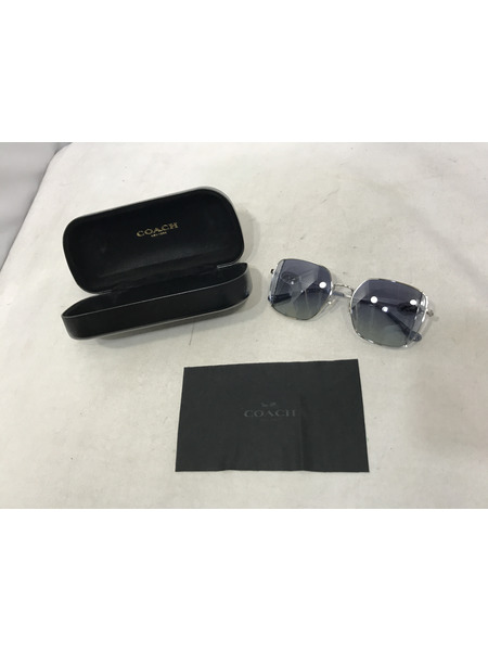 小物 COACH サングラス シルバー/ブルー 900135 51□18