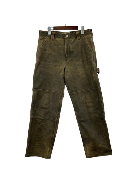 STUSSY パンツ Distressed Leather Work Pants (30)