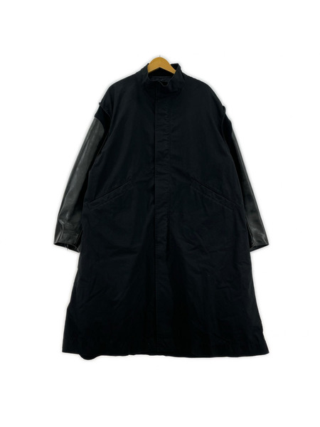 UNDERCOVER ジャケット 袖レザー モッズコート サイズ3 UC2D9302