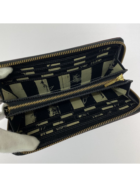 Vivienne Westwood 長財布 オーブ オールレザー ブラック