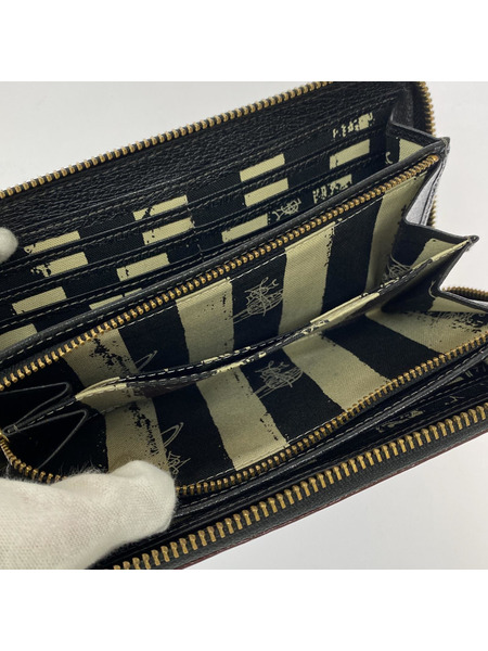 Vivienne Westwood 長財布 オーブ オールレザー ブラック