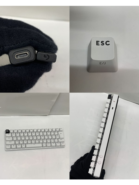 logicool ゲーミングキーボード PRO X 60 G-PKB-60-001TCWH ホワイト 開封品 ロジクール テンキーレスキーボード コンパクトキーボード 