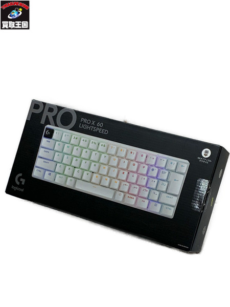 logicool ゲーミングキーボード PRO X 60 G-PKB-60-001TCWH ホワイト 開封品 ロジクール テンキーレスキーボード コンパクトキーボード 