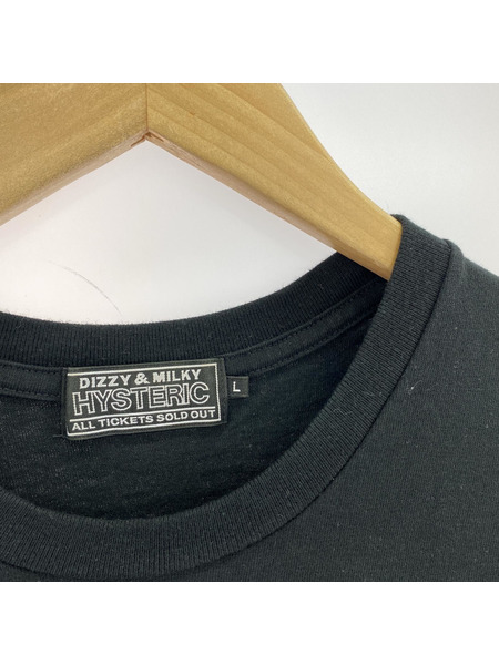HYSTERIC GLAMOUR 半袖Tシャツ・カットソー SMASH YOUR HEAD SBM BLK L