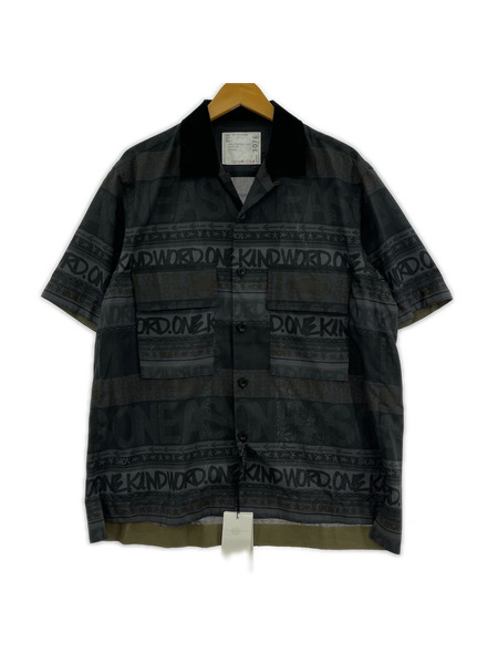 Sacai 23SS Eric Haze Bandana Print Shirt 23-03076M (1)