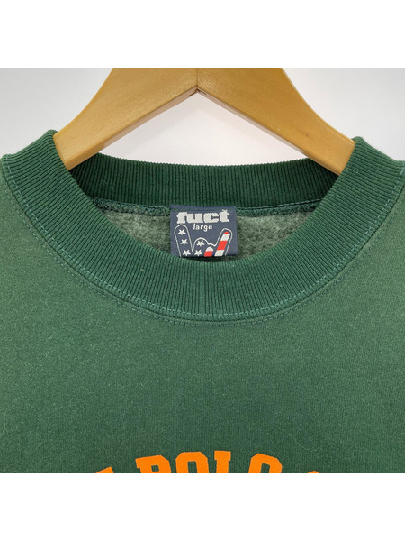 OLD・VINTAGE スウェット・トレーナー 90s FUCT USA製 POLO CLUB  (L) 緑