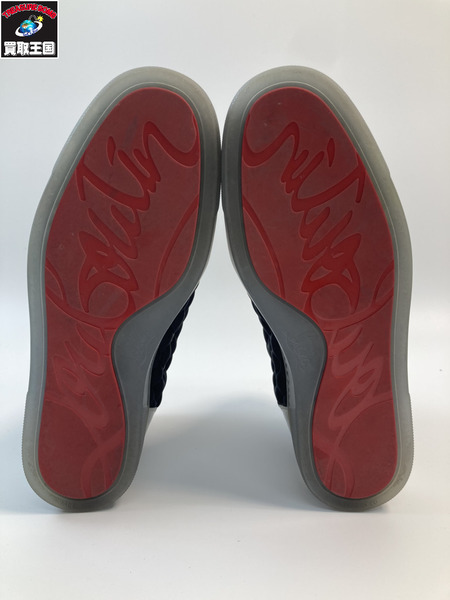 Christian Louboutin C.Louboutin クリスチャンルブタン ハイカットスニーカー スタッズ サイズ40 ブラック 25.0cm 