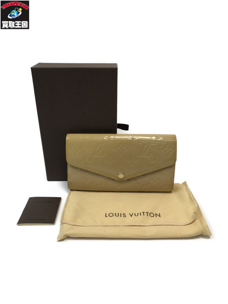 LOUIS VUITTON ルイヴィトン LV M91523 ヴェルニ ポルトフォイユサラ リングウォレット 長財布 イエロー