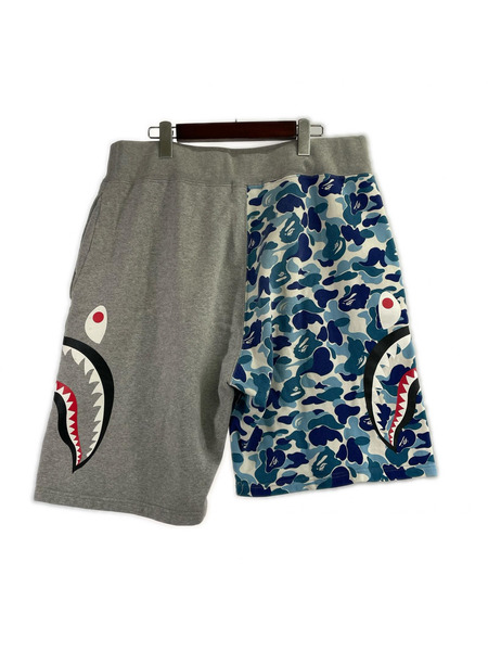 A BATHING APE ショートパンツ カモ シャーク スウェット ショートパンツ 2XL