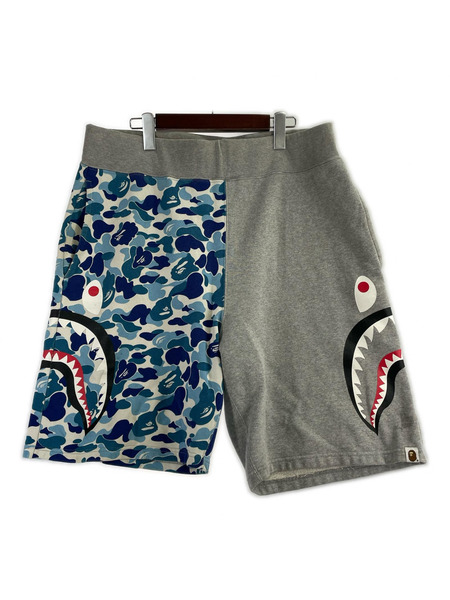 A BATHING APE ショートパンツ カモ シャーク スウェット ショートパンツ 2XL