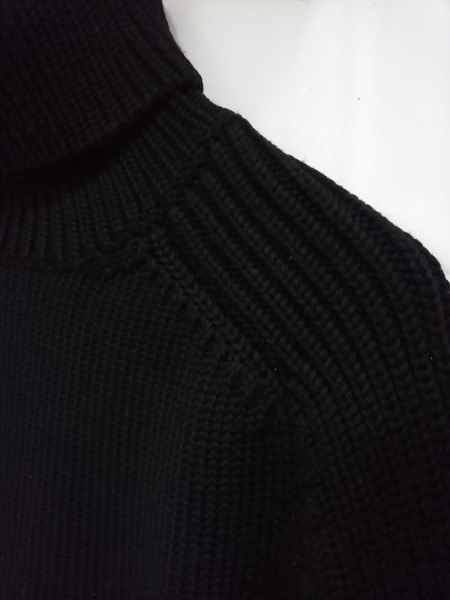 YSL/タートルネック ニット BLK