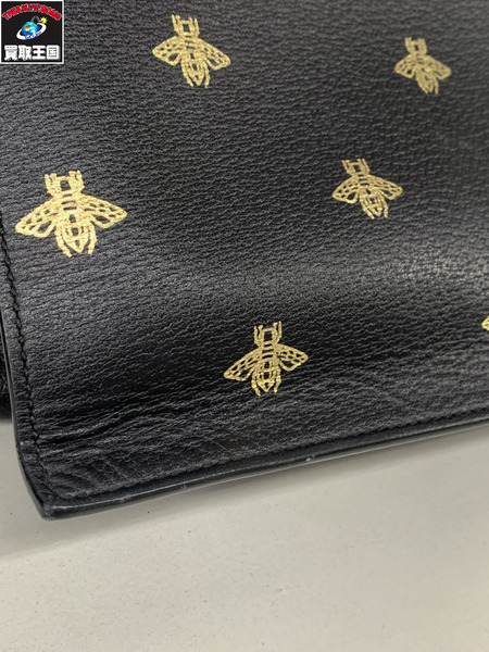 トートバッグ GUCCI ビースター 2Way 黒