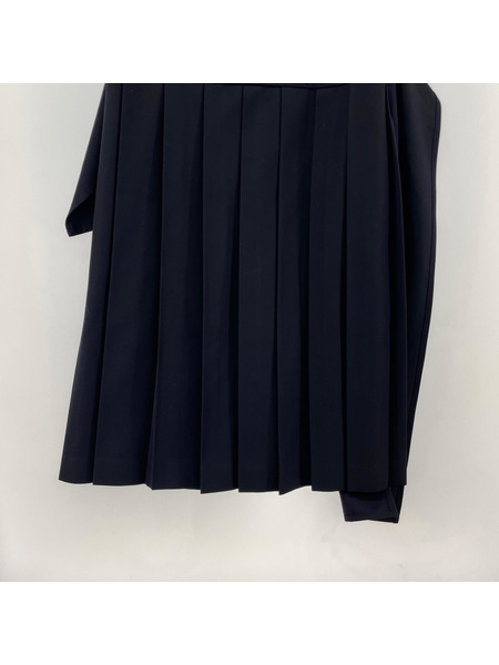 Y's ロングスカート プリーツ ラップスカート 3 濃紺