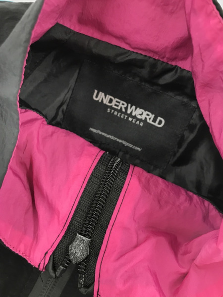 UNDER WORLD ナイロントラックジャケット (L) 黒