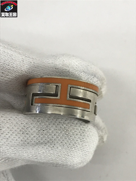 HERMES アクセサリー ムーブアッシュリング オレンジ 925 13号 S