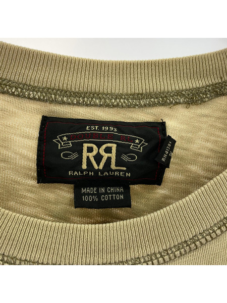 RRL 長袖Tシャツ・カットソー ポケット L/S Tee ベージュ S