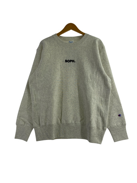 SOPH/Champion REVERSE WEAVE クルーネック オートミール M[値下]