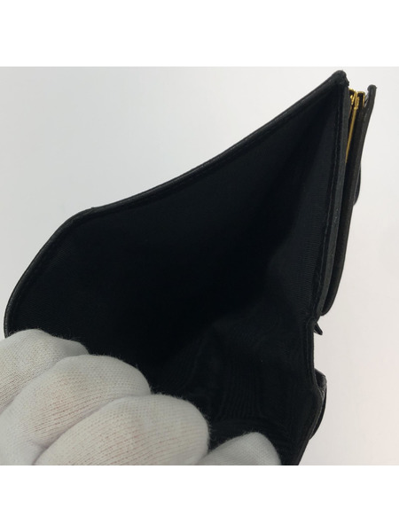 CHANEL マトラッセ ガマ口 二ツ折リ財布　BLK[値下]