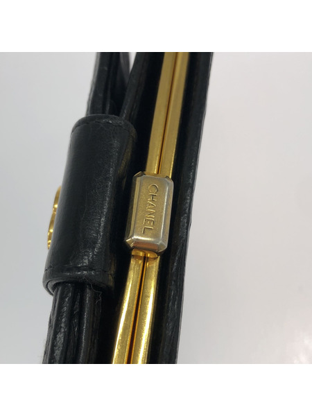 CHANEL マトラッセ ガマ口 二ツ折リ財布　BLK[値下]