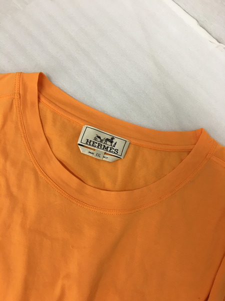 HERMES　Tシャツ　オレンジ