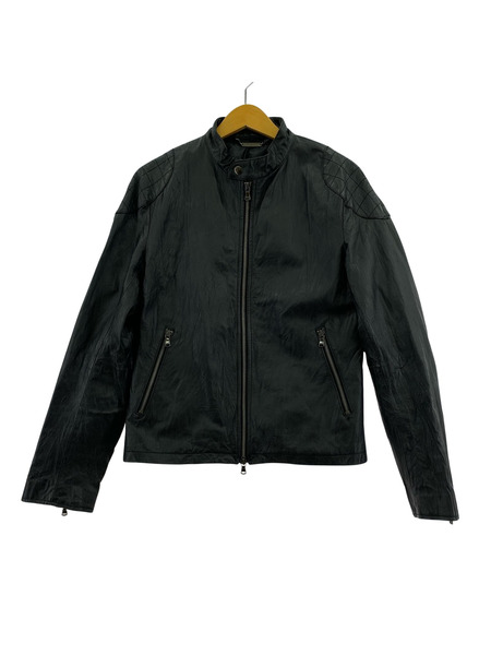VANQUISH レザージャケット シングルライダース 46 黒｜商品番号