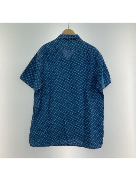 RRL 碇柄 S/Sシャツ L ブルー系