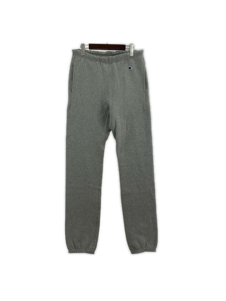 Champion パンツ REVERSE WEAVE 赤単タグ復刻 スウェットパンツ 灰(S)