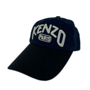 KENZO 刺繍 ロングビルキャップ OS ネイビー×ブラック FD55AC891F41