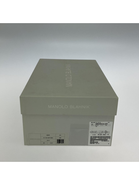 MANOLO BLAHNIK Uチップ レザーシューズ 6 1/2 ブラック