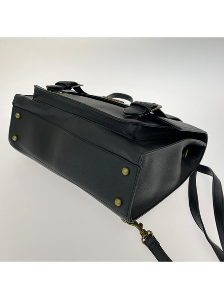 ショルダーバッグ Maison de FLEUR サッチェルバッグ/黒