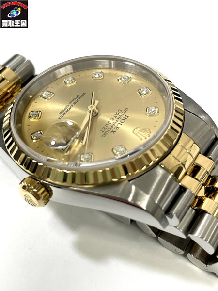 ROLEX ロレックス DATE JUST デイトジャスト 16233G SSxYG イエローゴールド 10Pダイヤモンド K番 メンズ オーバーホール 仕上げ済[値下]