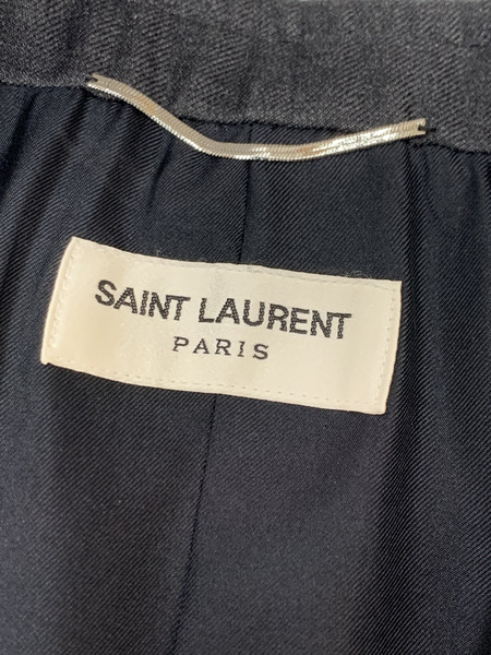 SAINT LAURENT ジャケット グレー Size48 ダメージあり サンローラン 