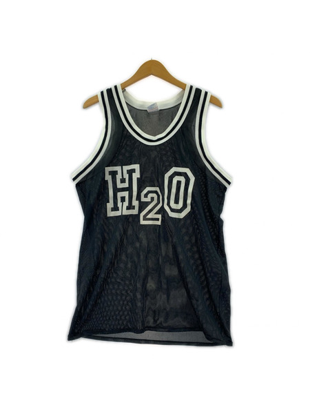 90s～00s H2O バスケシャツ 黒 (S)